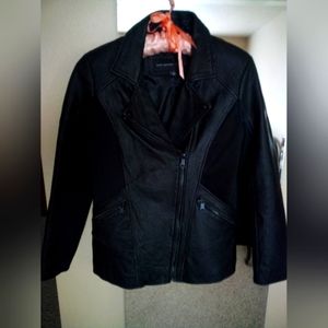 Marc New York lambskin leather moto jacket